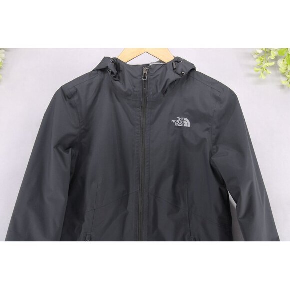 The North Face Women's Hooded Hyvent Double Jacket Grey/Grey Sz SM - Picture 3 of 12